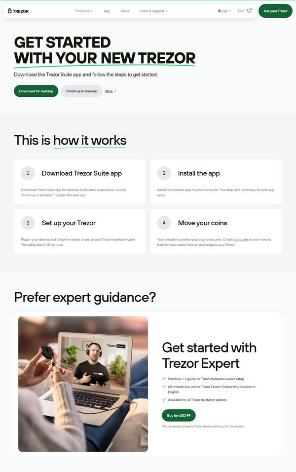 Trézor Suite® | Secure Crypto Wallet Dashboard & Controls