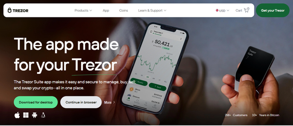 Official TreŻor™ Suite — Desktop & Web App for Hardware Wallets